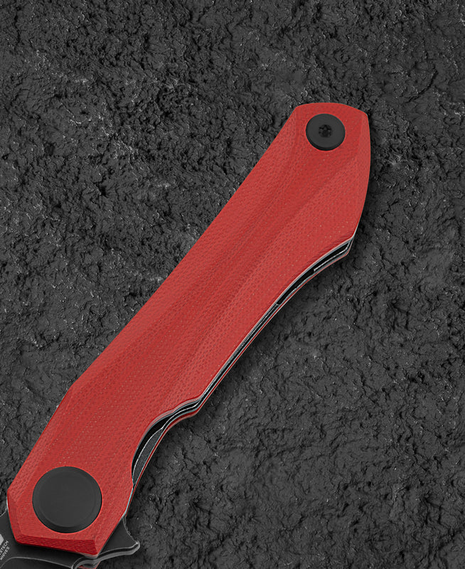 BESTECH Zatvárací nôž IVY LinerLock Black - red (BG59D)