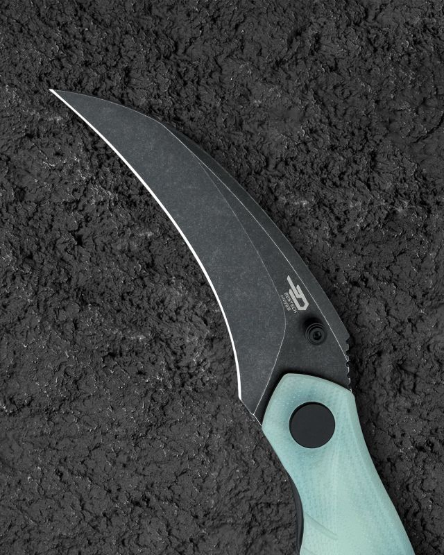 BESTECH Zatvárací nôž MANTIDAE LinerLock Black SW - jade (BG60C)