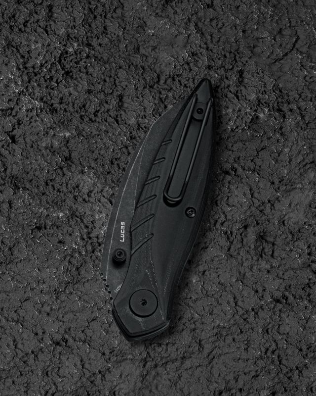 BESTECH Zatvárací nôž MANTIDAE LinerLock Black SW serrated - black (BG60D)