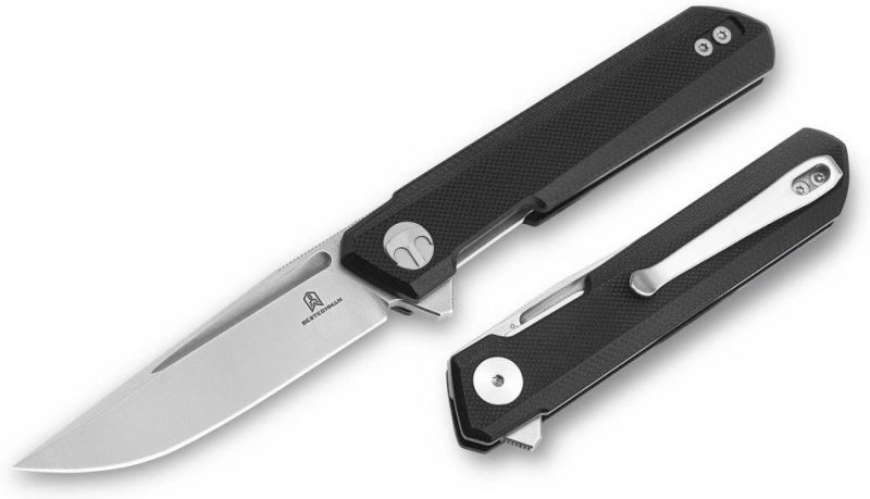 BESTECH Zatvárací nôž MINI DUNDEE LinerLock - black (BMK03A)