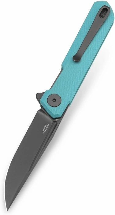 BESTECH Zatvárací nôž MINI DUNDEE LinerLock Grey - tyffany blue (BMK03E)