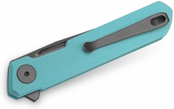 BESTECH Zatvárací nôž MINI DUNDEE LinerLock Grey - tyffany blue (BMK03E)