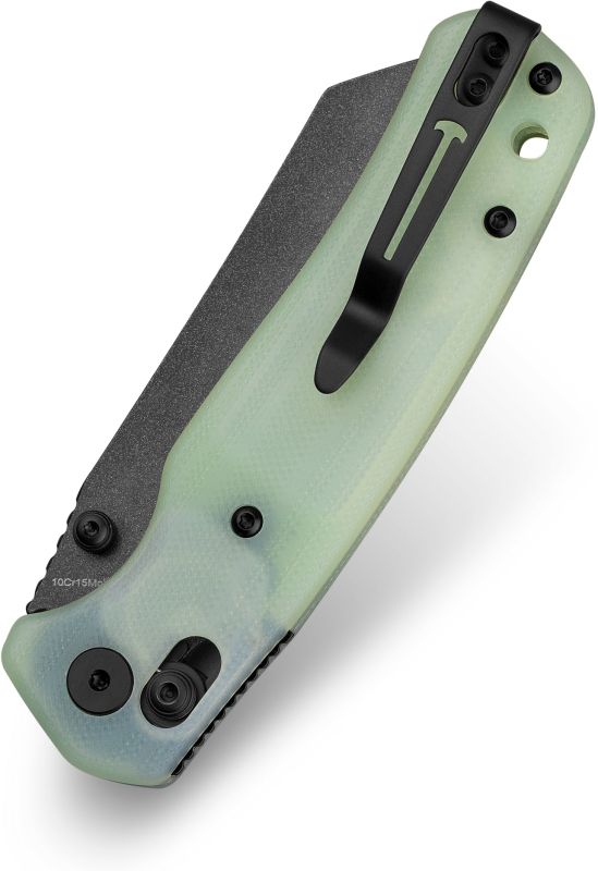 BESTECH Zatvárací nôž CICADA'S WING BarLock Black - jade (BMK06A)