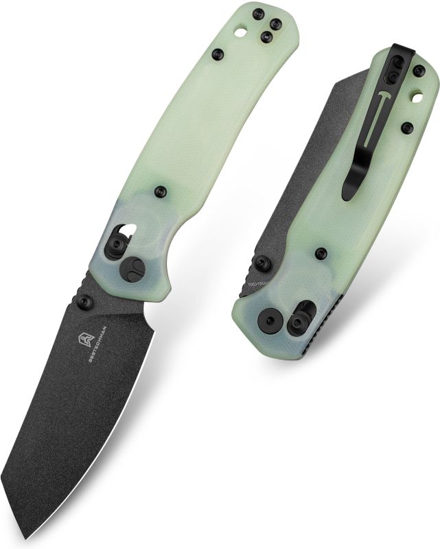 BESTECH Zatvárací nôž CICADA'S WING BarLock Black - jade (BMK06A)