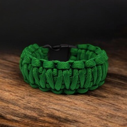 Paracord náramok King Cobra - zelená